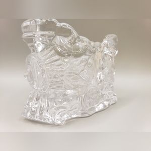 Anna hutte bleikristall  led crystal holiday train candle/toothpick holder